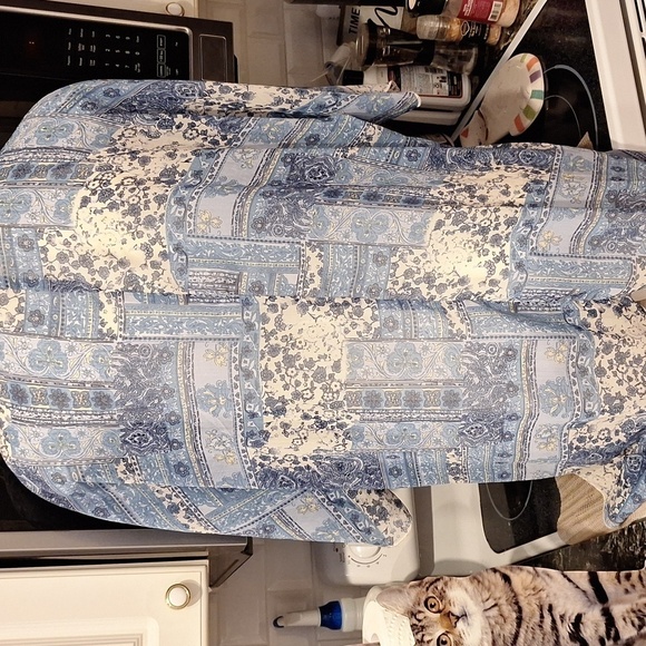 A women's White Stag blue casual sheer regular size top XL - Picture 2 of 4